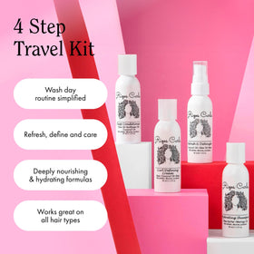 Rizos Curls refresh and detangle spray in hand being applied for quick curl revival