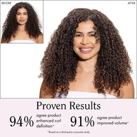 Rizos Curls defined wavy hair showing enhanced waves, shine, and frizz control