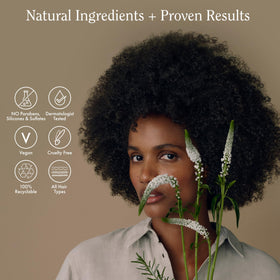 Rizos Curls paired with thickening foam illustrating combined use for enhanced hair support