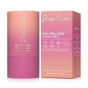 Rizos Curls wax stick front view showing compact, portable styling benefit