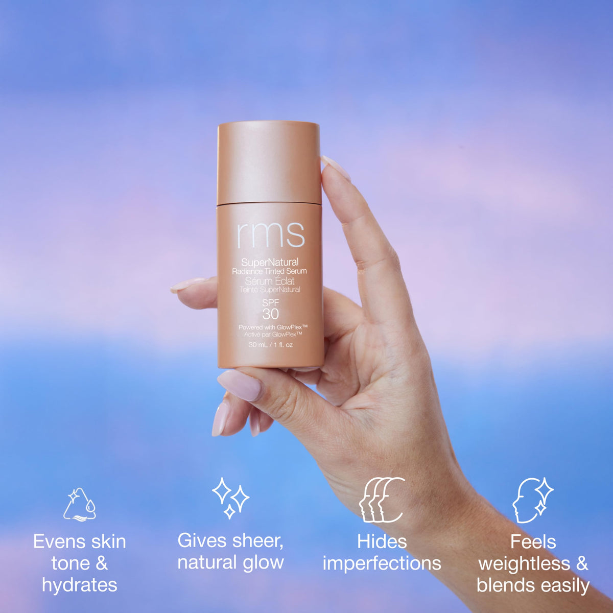 RMS Beauty swatched on skin before and after for visible tone correction benefit