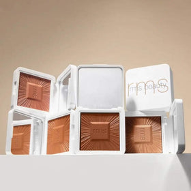RMS Beauty hydra bronzer open with mirror for easy on-the-go touch-ups