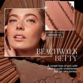 RMS Beauty hydra bronzer swatch on arm showing buildable warm glow
