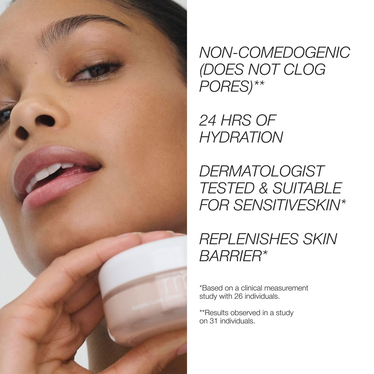 RMS Beauty application on hand demonstrating fast-absorbing finish