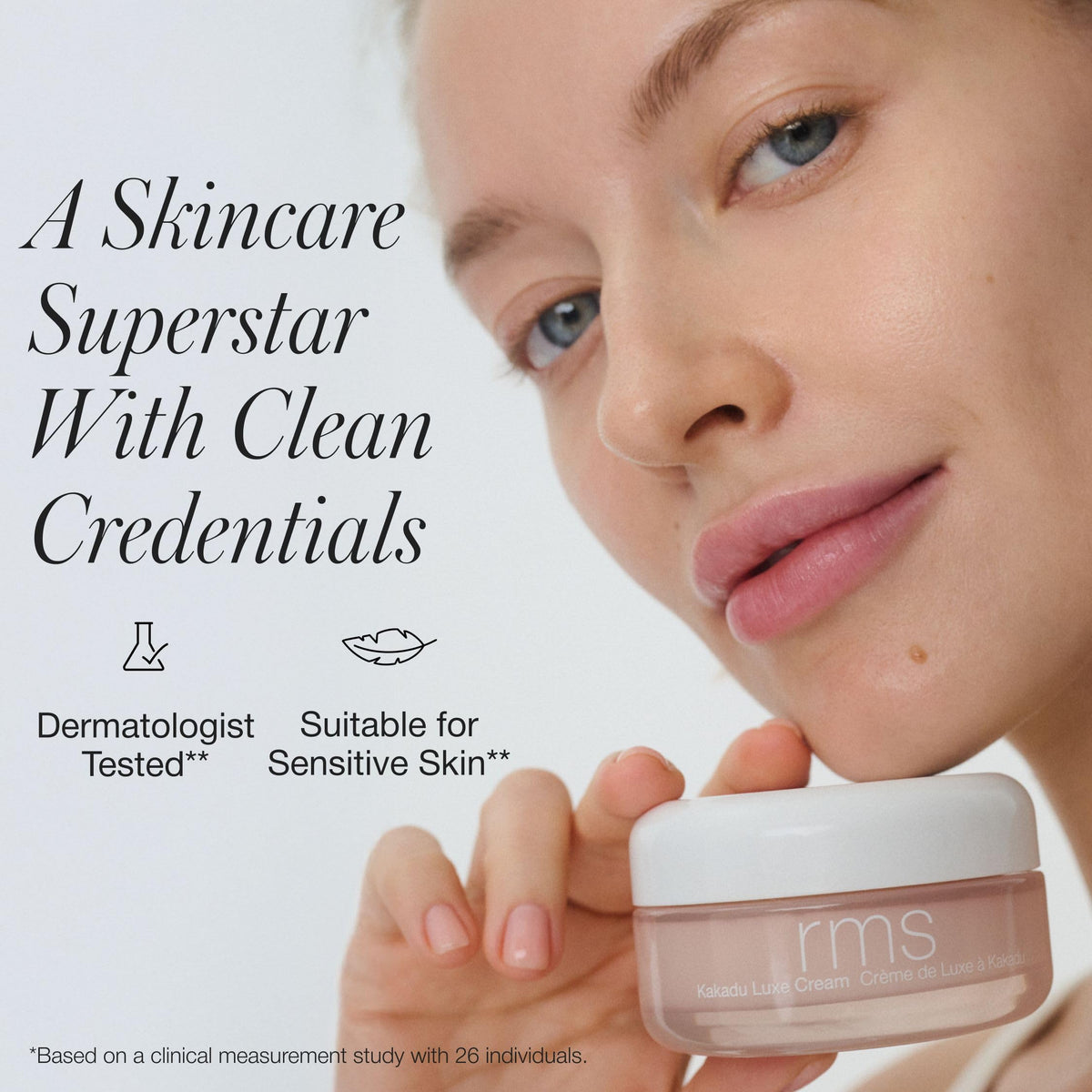 RMS Beauty open jar top view revealing creamy, cushiony formula