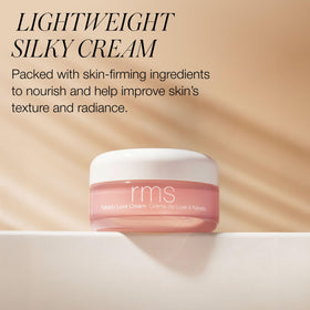 RMS Beauty cream texture swipe illustrating lightweight moisture