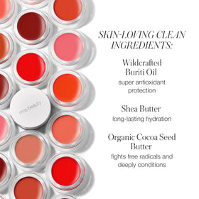 RMS Beauty swatch on forearm showing buildable pigment and natural sheen