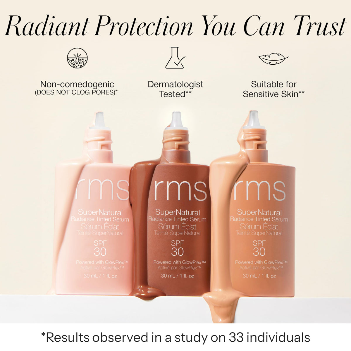 RMS Beauty pump dispenser detail illustrating clean application and controlled dosing