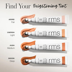 RMS Beauty cream texture swatched to show blendable tint and hydration