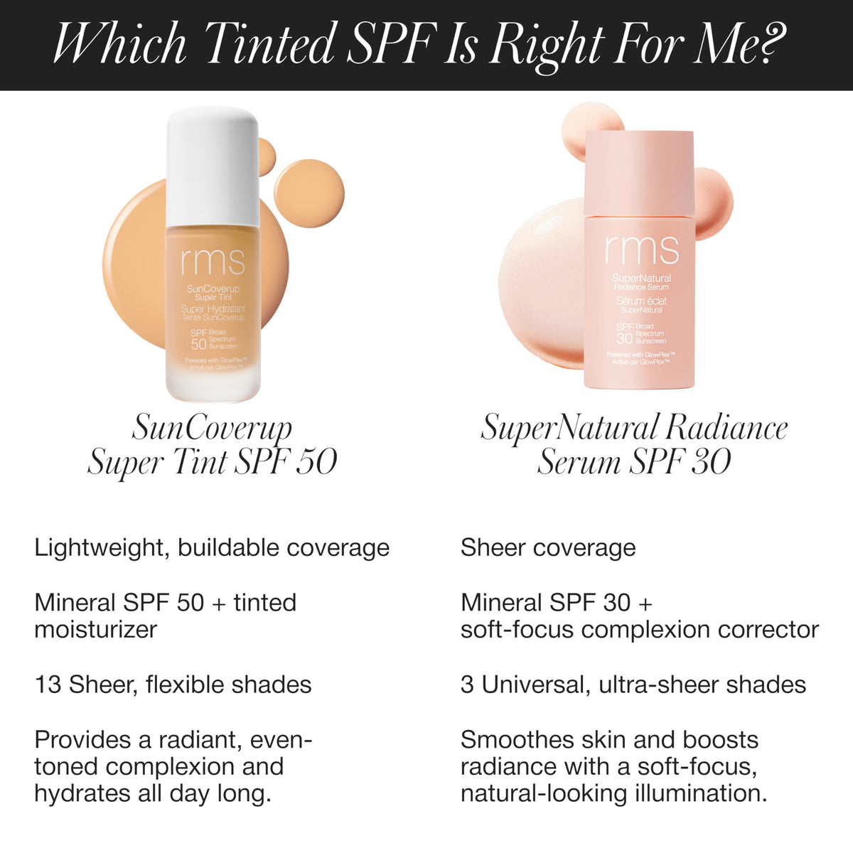 RMS Beauty on model in natural light demonstrating even, radiant skin