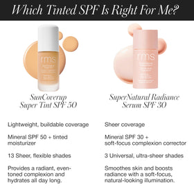 RMS Beauty on model in natural light demonstrating even, radiant skin