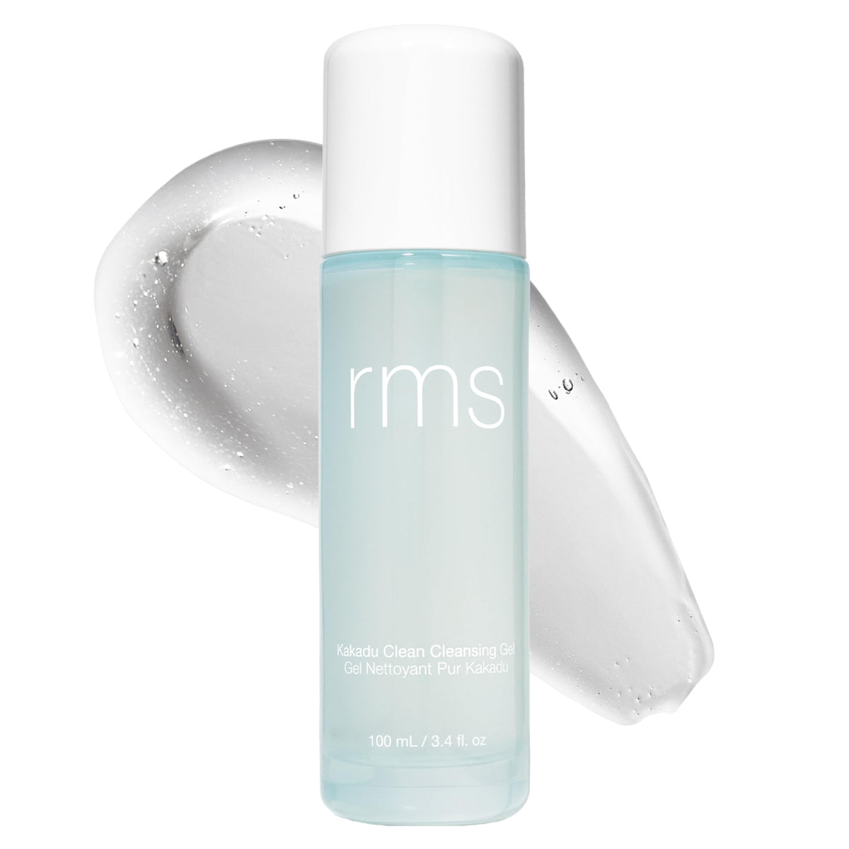 RMS Beauty front packaging showing bottle and label, clear product identity and benefit
