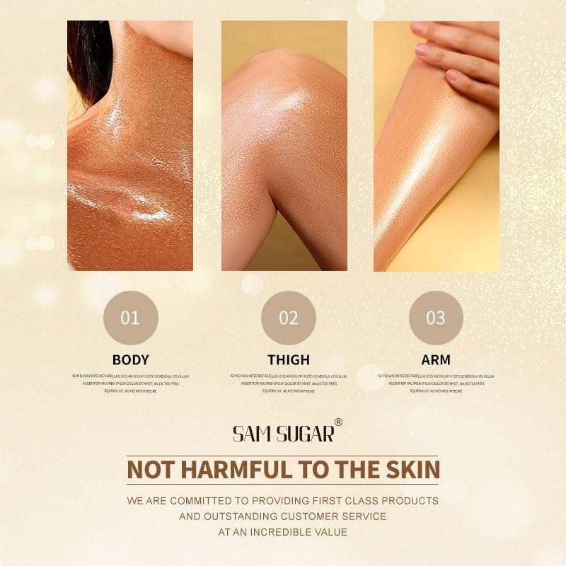 RMYHIG shimmer body oil applied on shoulder for instant radiant highlight