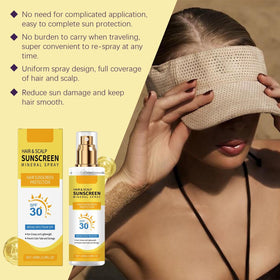 RnemiTe-amo applied at hair part to shield scalp and preserve color