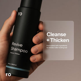 Ro bottle back label with ingredients list visible for transparent formulation benefit