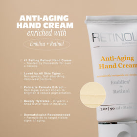 Robanda hand application showing quick absorption and softer skin benefit