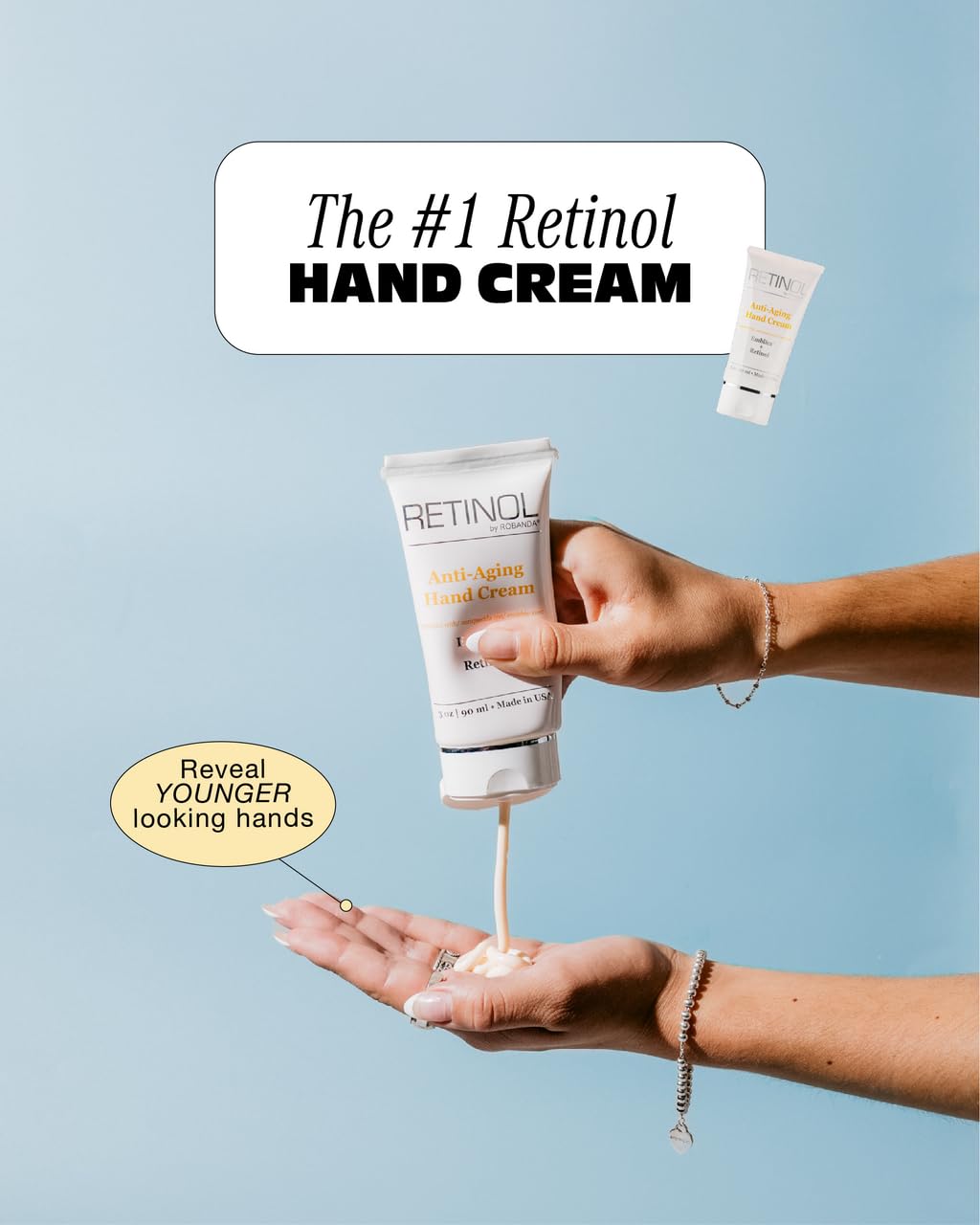 Robanda cream texture close-up demonstrating smooth, non-greasy hydration