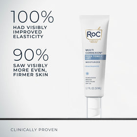 RoC being smoothed onto cheek demonstrating non-greasy absorption benefit