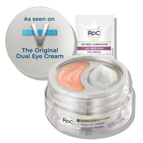 RoC front packaging showing dual eye cream for visible lift and depuffing