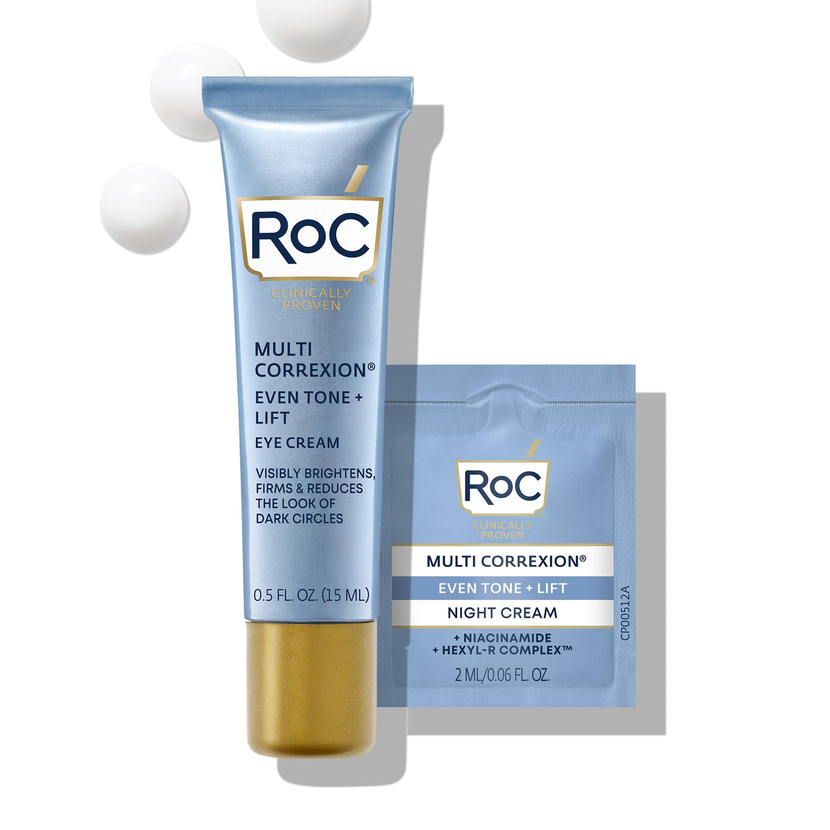 RoC jar front view showing label and small size for travel convenience