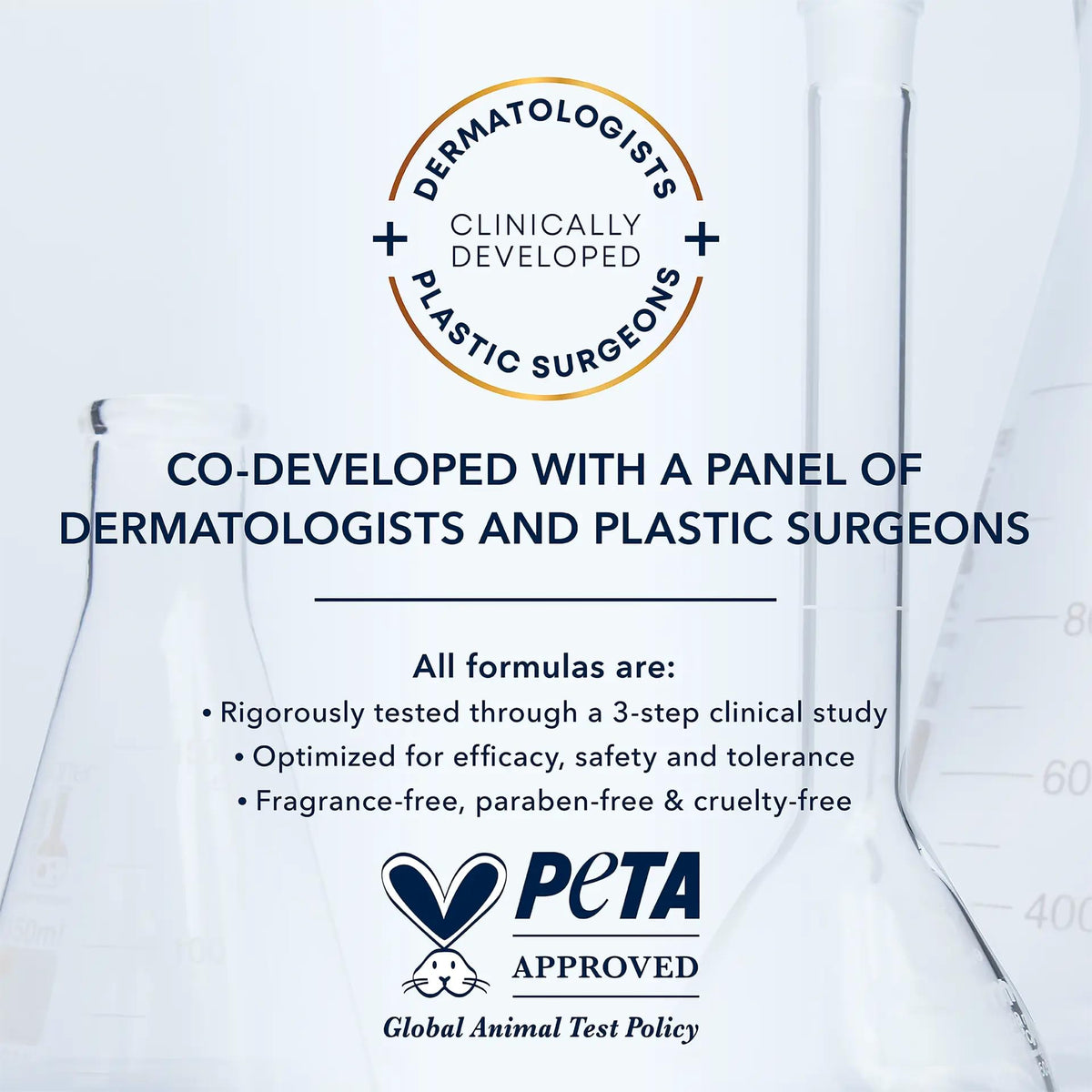 RoC product label and ingredients panel highlighting dermatologist-developed formula