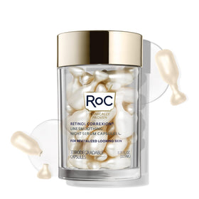 RoC front packaging showing capsule jar and clear product identity benefit of measured doses