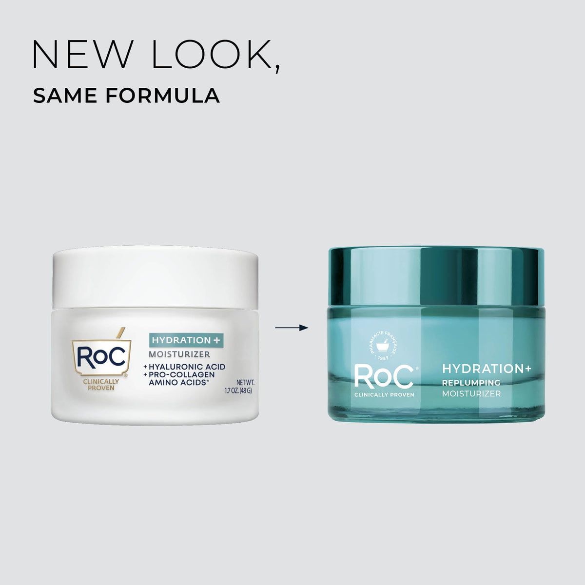 RoC Hydration+ jar cap close-up showing premium finish and hygienic packaging benefit