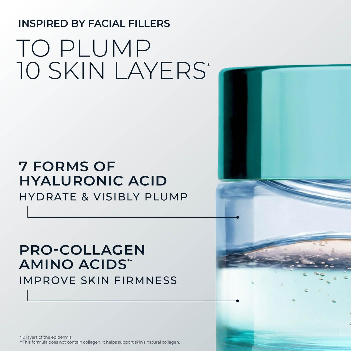 RoC Hydration+ applied to jawline and neck showing smoothing and layering benefit