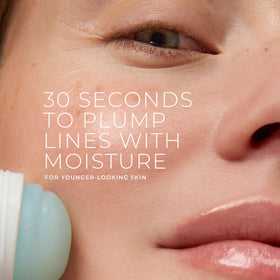 RoC hydration+ stick open applicator highlighting solid serum glide