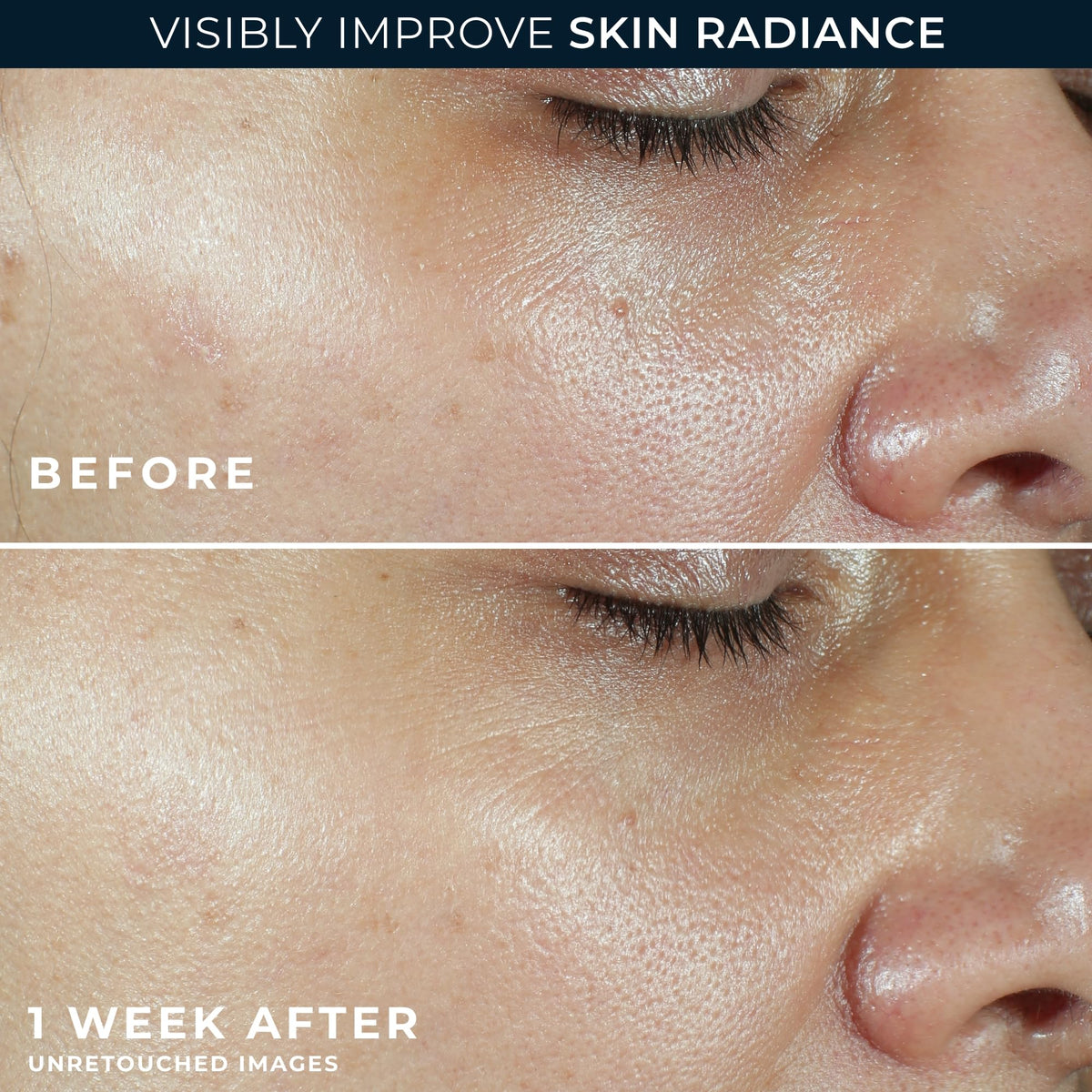 RoC used under makeup showing compatibility and non-greasy finish