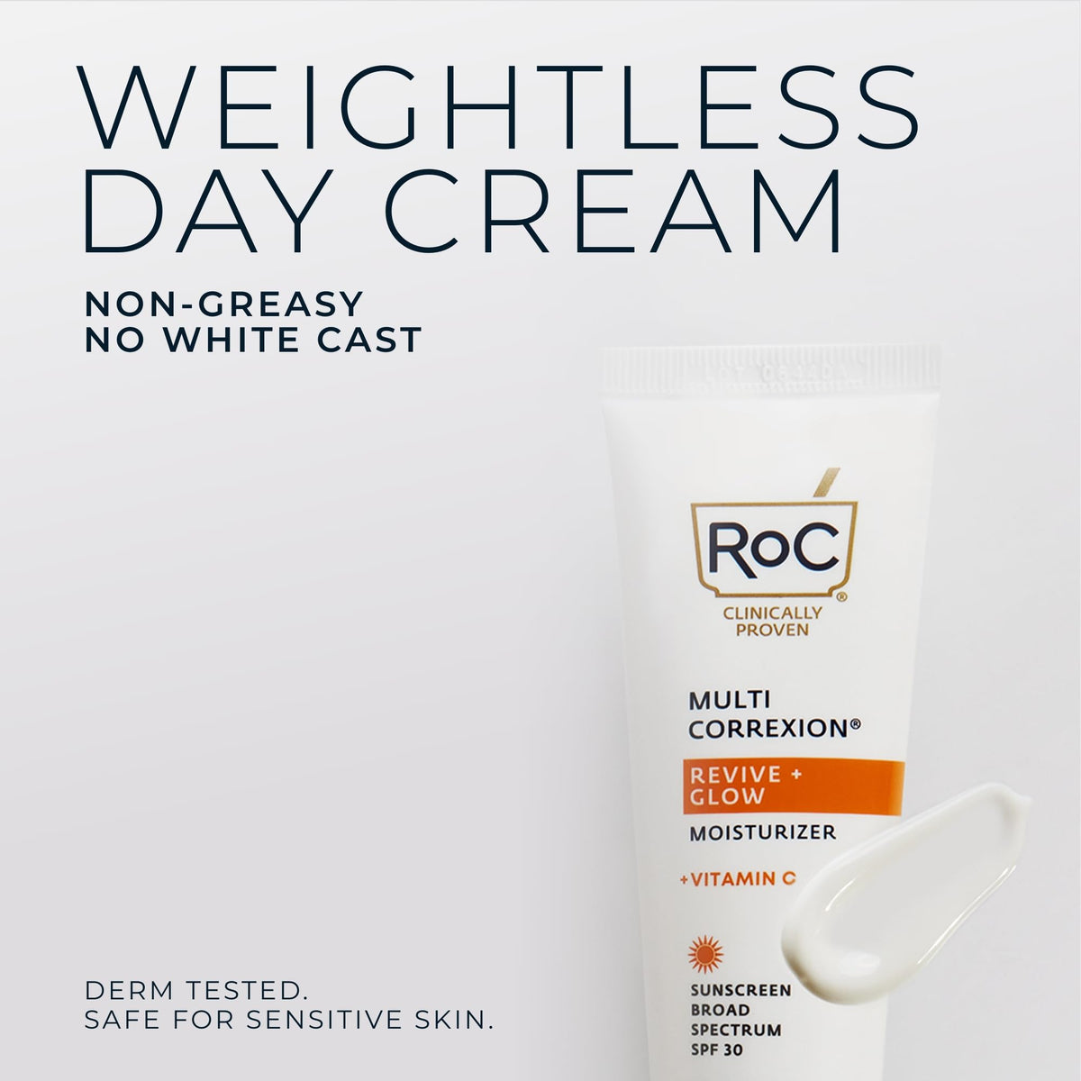 RoC label and ingredients close-up showing key actives and safety info
