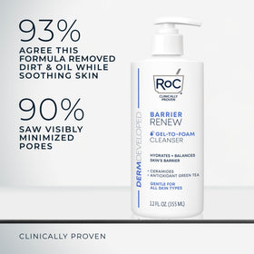 RoC label close-up showing key ingredients and fragrance-free benefit for sensitive skin