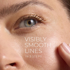 RoC Line Smoothing Eye Cream tube close-up showing texture and gentle application benefit