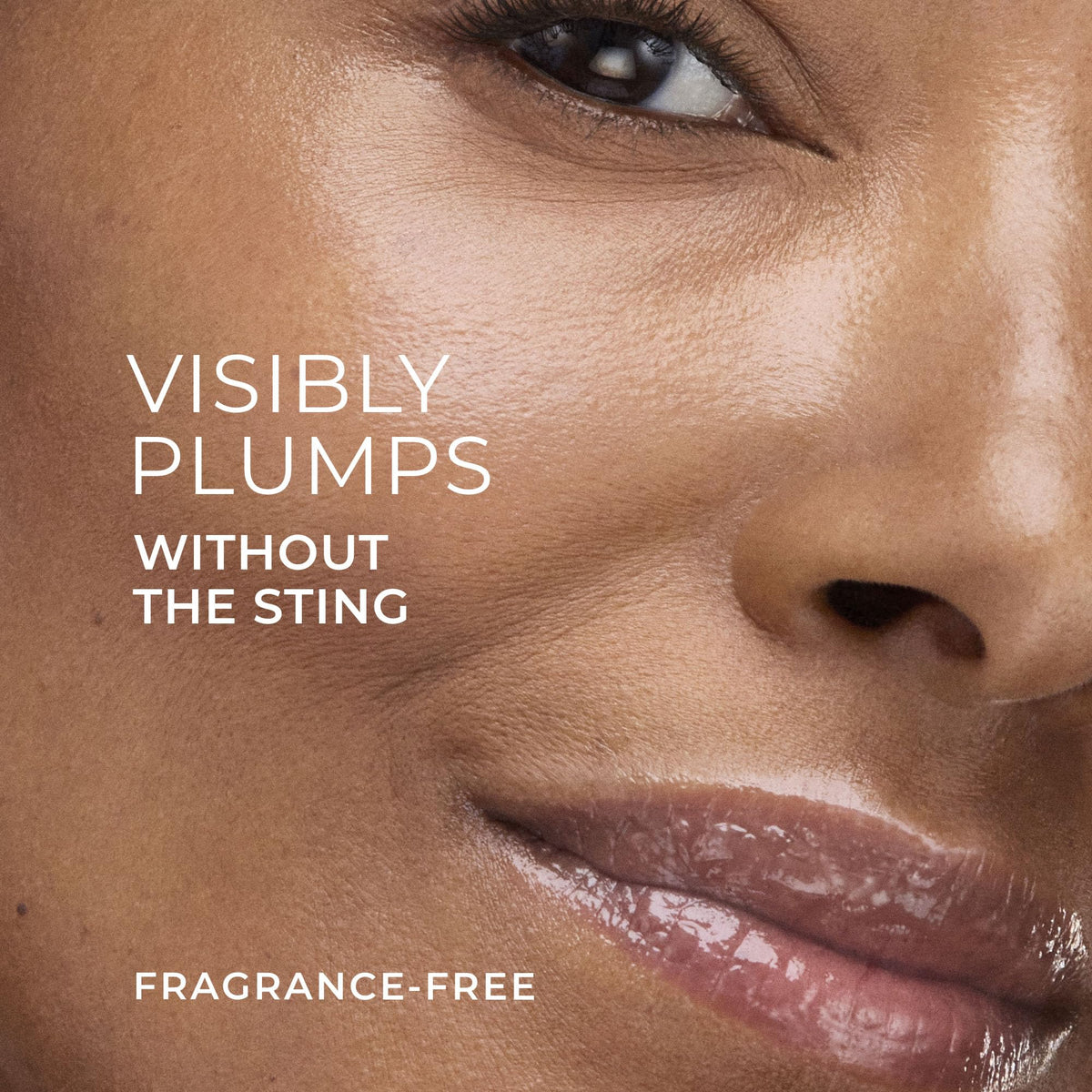 RoC serum being applied to lips for instant plumping effect