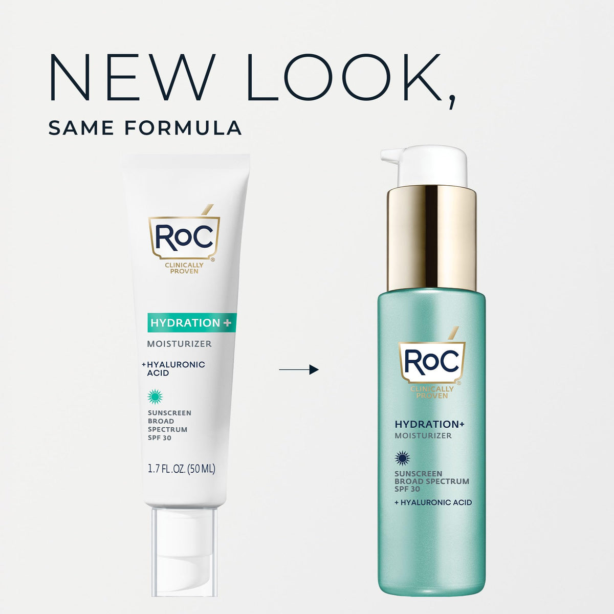 RoC close-up of cream texture highlighting hyaluronic hydration