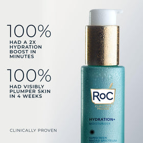RoC label close-up showing ingredient highlights and benefits