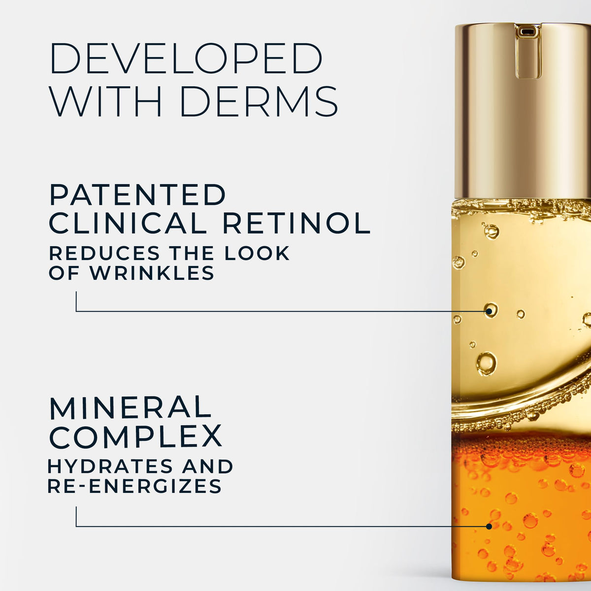 RoC before and after visual concept demonstrating improved skin texture