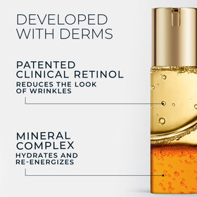 RoC before and after visual concept demonstrating improved skin texture