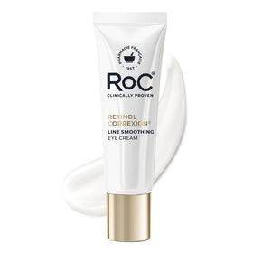 RoC retinol eye cream front view highlighting packaging and branding benefit