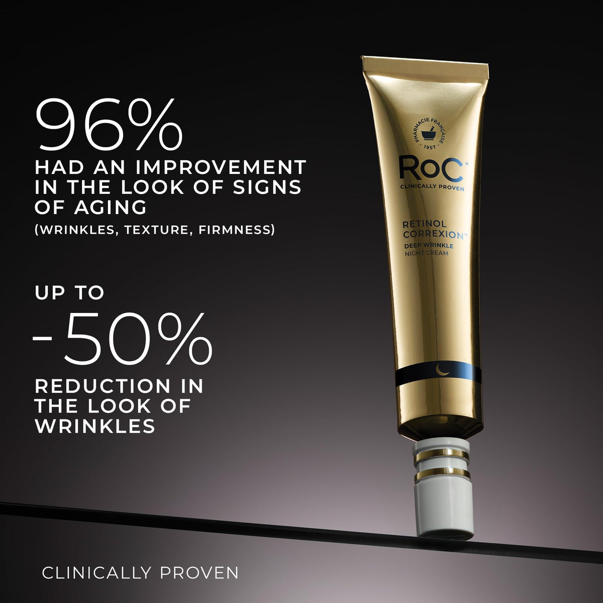 RoC retinol ingredient visual with minerals, emphasizes effective formulation