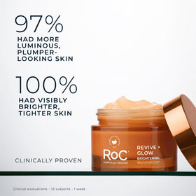 RoC ingredient label close-up showing vitamin C blend and antioxidant benefits