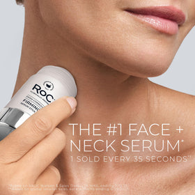 RoC stick applied to jawline for precise lifting and smoothing