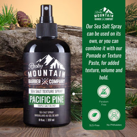 Rocky Mountain Barber Company applied during blow-dry for extra lift