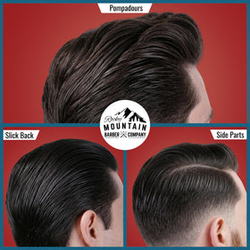 Rocky Mountain Barber Company hand applying pomade demonstrating easy warming and spread