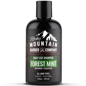 Rocky Mountain Barber Company front bottle showing clean branding and refreshing look
