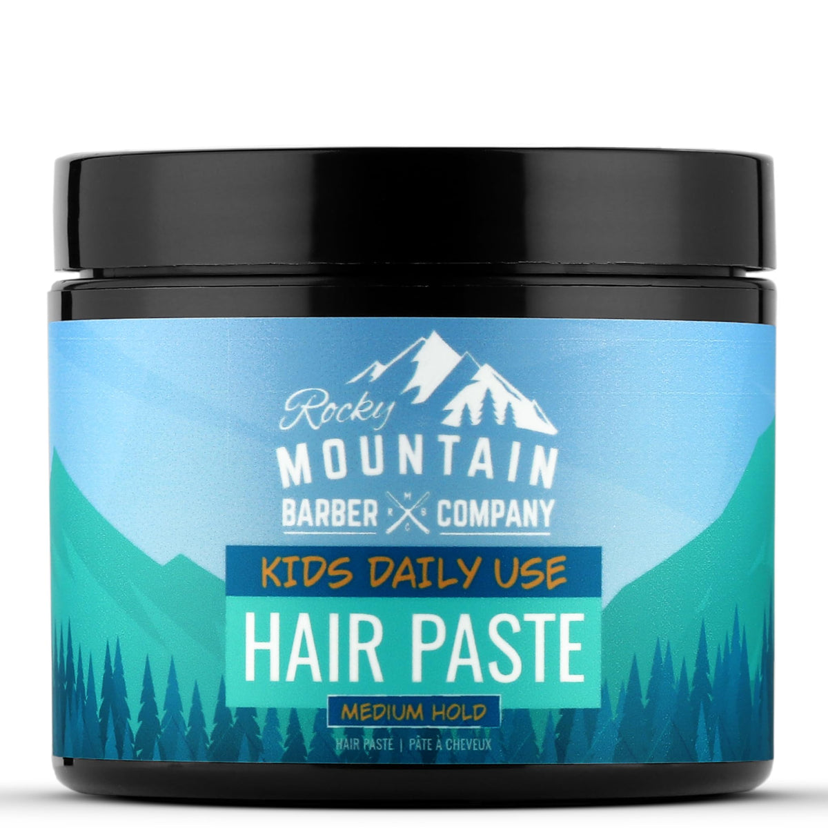Rocky Mountain Barber Company front tub showing label and 4 oz size for easy recognition