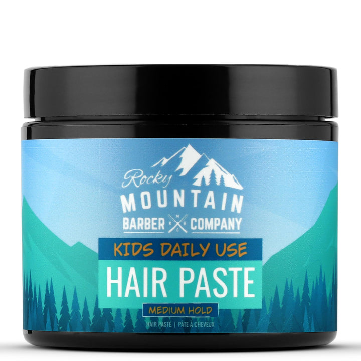 Rocky Mountain Barber Company front tub showing label and 4 oz size for easy recognition