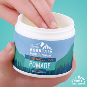 rocky mountain barber company slick-back on kid for neat school-ready finish