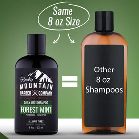 Rocky Mountain Barber Company tea tree peppermint eucalyptus oils and raw botanicals