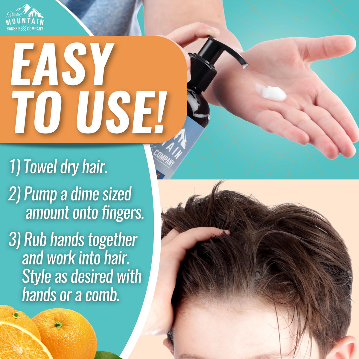 Rocky Mountain Barber Company with argan and jojoba oil ingredients for nourishment